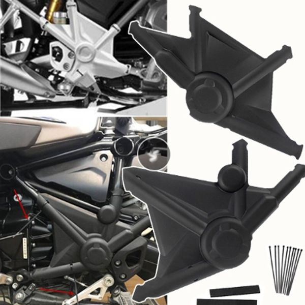 

pair black frame guard protector cover kit for bmw r1200gs lc adv 2013-17