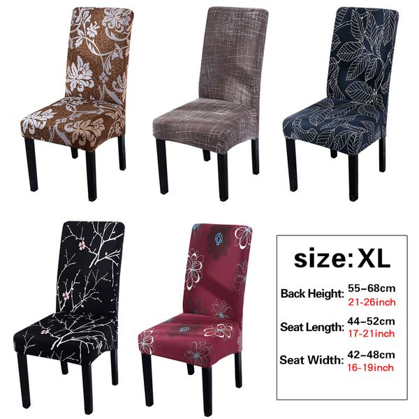 

printing pattern spandex elastic anti-dirty big chair cover restaurant banquet l dining home decoration large size xl