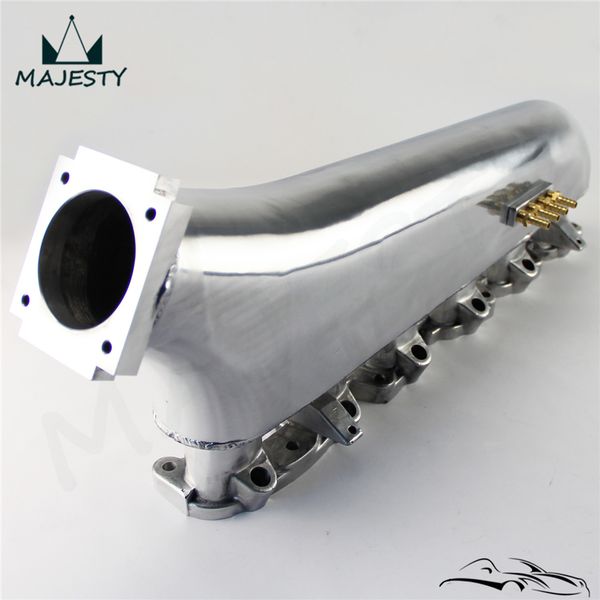 

new polished aluminium air intake manifold fits for prtrol 4.8l machined
