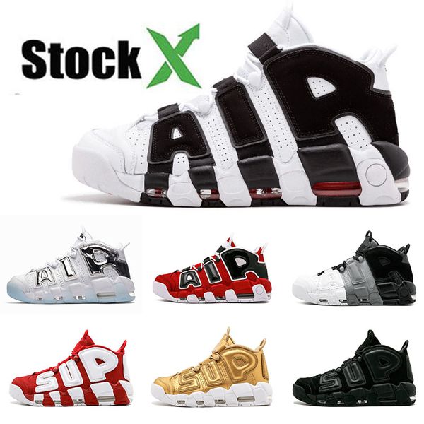 

air scottie pippen basketball shoes for men triple white sup black varsity gym red chrome sliver olympic 96 qs bulls sports sneakers 36-47, White;red