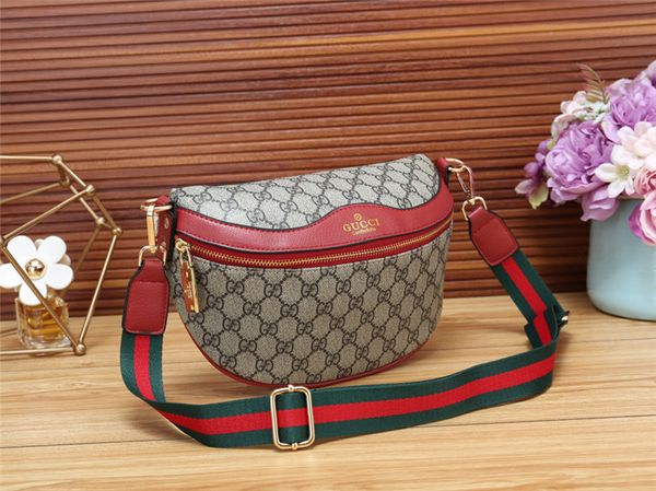

Марка Полосатая Молния Пояс Сумка Дамы Простые Модные Сумки Креста Pattern G # Сумки Женщины Повседневная Сумка Плеча Ежедневно Сумочка
