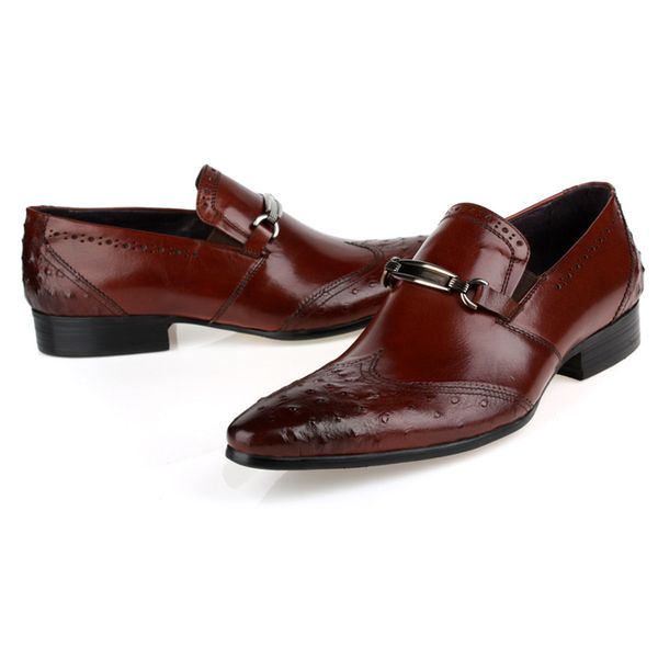 

men pointed toe cowhide leather shoes oxfords formal wear men shoes work wear cowhide leather shoes, Black