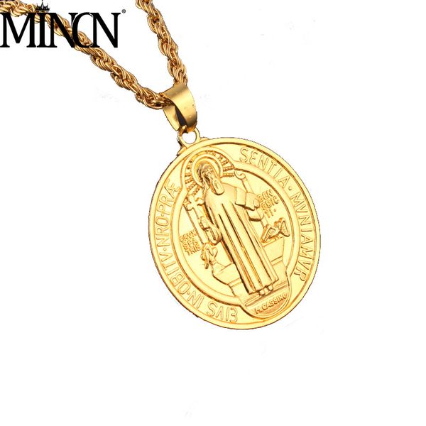 

mincn necklace men jesus hip hop hiphop ma hua necklace pendant 18k real gold plating tide street dance accessories jewelry, Silver