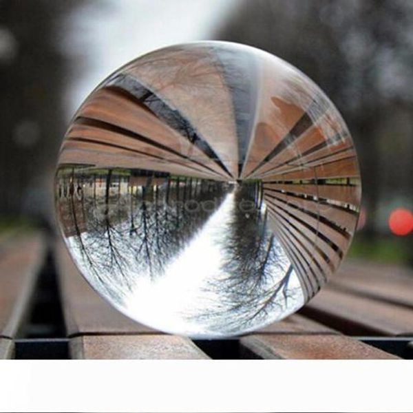 

clear glass crystal ball healing sphere pgraphy p props gifts 30-50mm home room decor