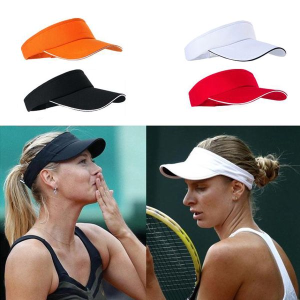 

durable sun visors apparel sports hat 5 color cotton baseball cap empty hat sunhat portable hollow, Black;white