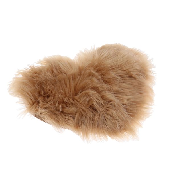 

anti skid heart shape fluffy imitation wool carpet cushion home bedroom rugs