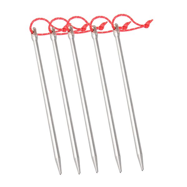 

magideal titanium alloy tent pegs stakes straight head 5pcs