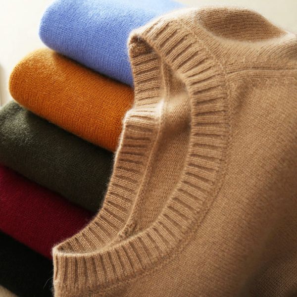 

women cashmere sweater 2019 autumn winter female cashmere sweaters o-neck thick 100% sweater short basic knitting shirt, White;black