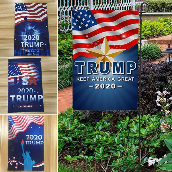 

2020 u.s. election heat transfer trump banner garden flags banner trump 30*45cm 4 styles dhl wx9-1797