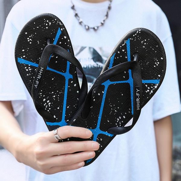 

men's shoes sandals flip flops black summer casual sandals men's beach shoes fashion wear indoor non-slip slippers