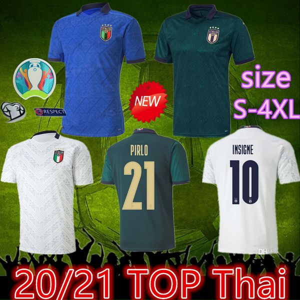 

4xl italia jersey home away 2020 italy third soccer jersey 20 21 italy soccer verratti jorginho romagnoli immobile bonucci football shirts, Black;yellow