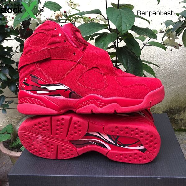 

8 jordon basketball shoes mens black white sports designer shoes red chicago midnight fashion luxury 8s running athletic training sneakers