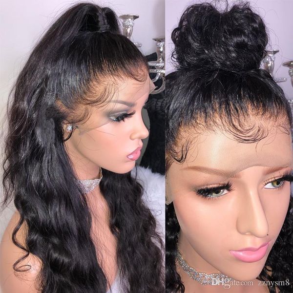 

full lace wig withhigh temperature wire body wave glueless brazilian wigs for women black pre plucked