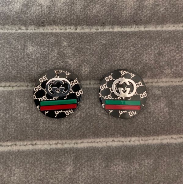 

new extravagant design black gold earrings gold silver rose ear studs stainless steel earrings for women hoop fashion jewelry wholesale, Golden;silver