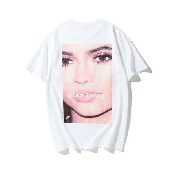 

character new harajuku summer fashion fucktyga letter t shirt for women face print white long loose t shirt oversize casual quality