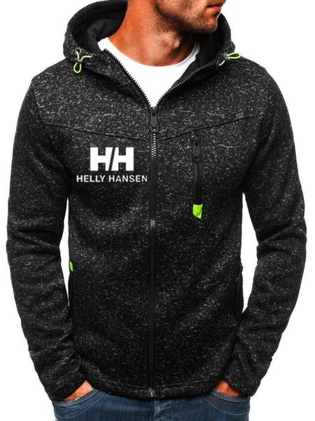 

helly hansen printed men hoodies sweatshirts 2019 new fashion hoodies jacket casual hooded pullover coat plus fleece cardigan, Black