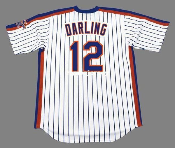 

custom ron darling new york stitched 1986 majestic cooperstown home baseball jersey retro mens jerseys running, Black;blue