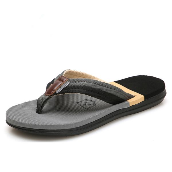 

2019 men's summer flip-flops slippers beach sandals indoor&outdoor couple slippers casual shoes man platform size 36-45, Black