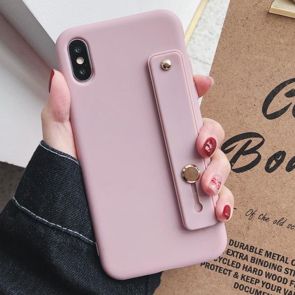 

телефон чехол для мобильного телефона case case color color мягкий рукав браслет подставка для iphone 6s 7 8 xr xs 11 pro max anti-fall shel