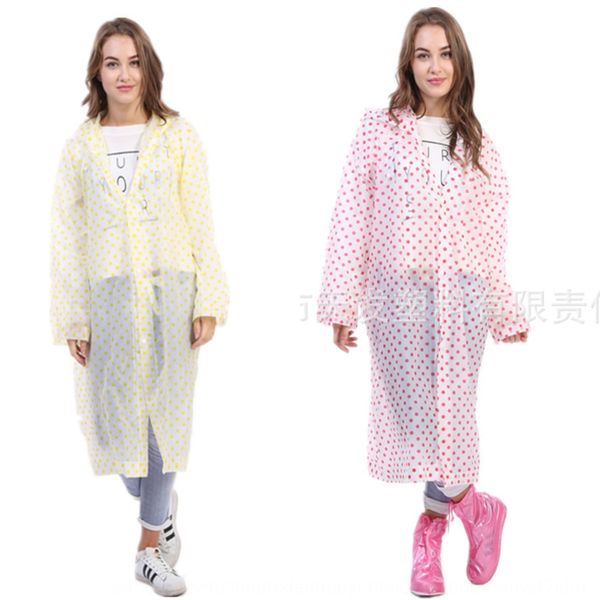 

mn3vf tourism travel thickened translucent eva non-disposable outdoor tourism outdoor travel thickened translucent eva raincoat, Red;brown