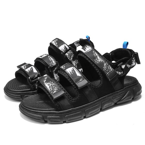 

roman mens sandal women shoes sandale beach water gladiator slide sports fashion casual slides men sandalias flops outdoor mens, Black