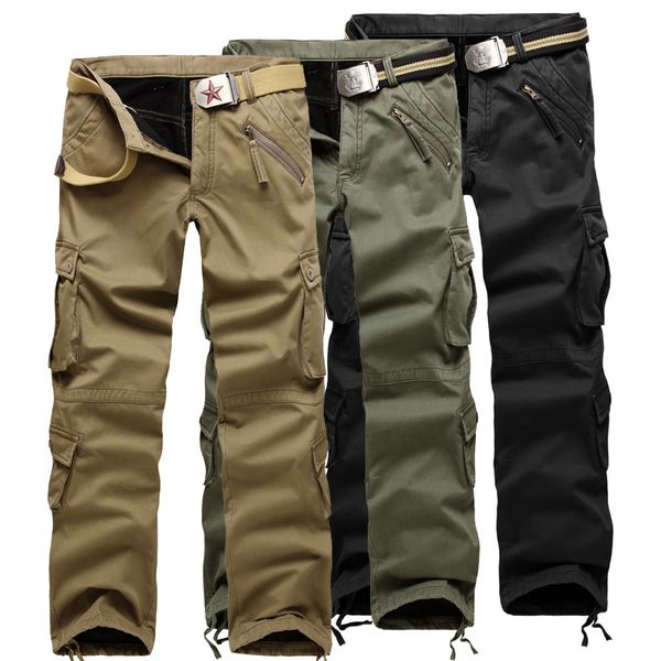 

foreign trade men's plush and thickened oversized casual pants, Black