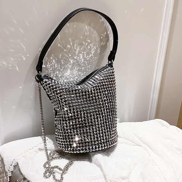 

new french fashion shiny bucket bag & elegant handbag shoulder bag chain width 22cm height 19cm thickness 14cm