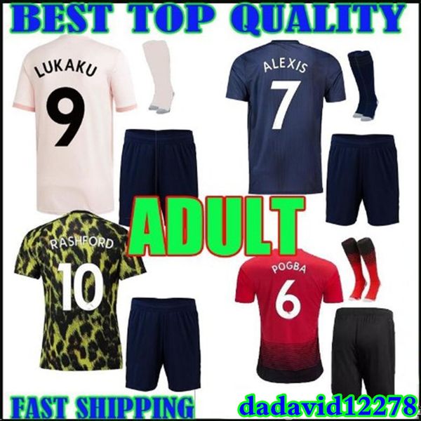 

Kit 18 19 lukaku occer jer ey home away third 2018 2019 manche ter pogba alexi ra hford lingard ea port kit football hirt