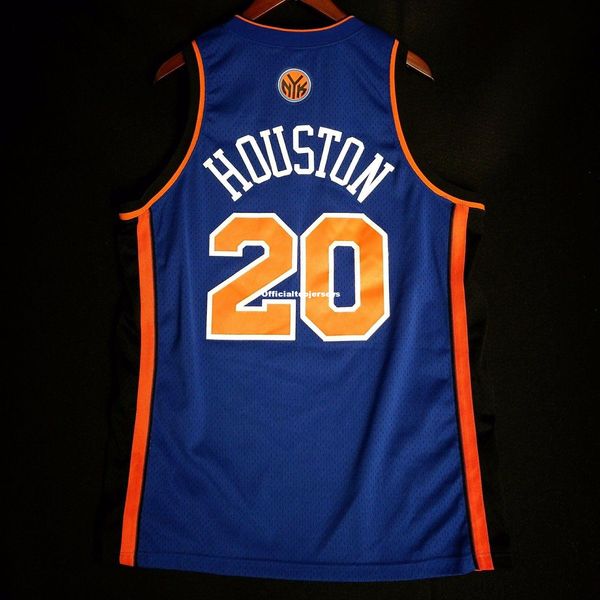 

100% stitched allan sewn 20# away jersey mens blue vest size xs-6xl stitched basketball jerseys ncaa, Black;blue