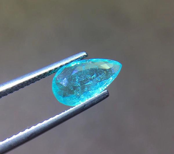 

paraiba tourmaline brazil origin paraiba tourmaline 1.47ct loose gemstones loose stones for necklace making for jewelry making, Black
