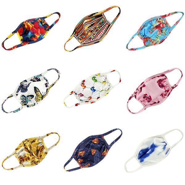 

i2qo3 shipping masks elastic ply face mask designer printed loop 3 ear breathable and comfortable for blocking dust epidemic pro #637, Black