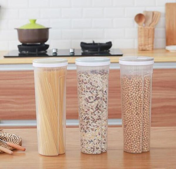 2019 Tall Clear Spaghetti Pasta Container Food Storage Box With
