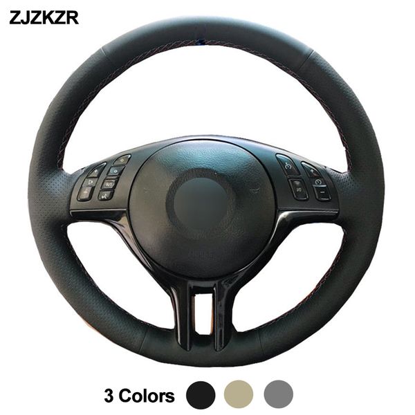 

car auto steering-wheel cover for 3 series e46 2000 - 2005 5 series e39 2000 - 2003 e53 x5 1999 braid volante 2001 2002 2004