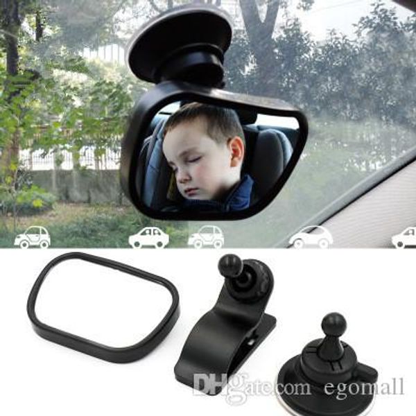 

car back seat view baby mirror 2 in 1 mini children rear convex mirror adjustable auto kids monitor safety reverse safety seat