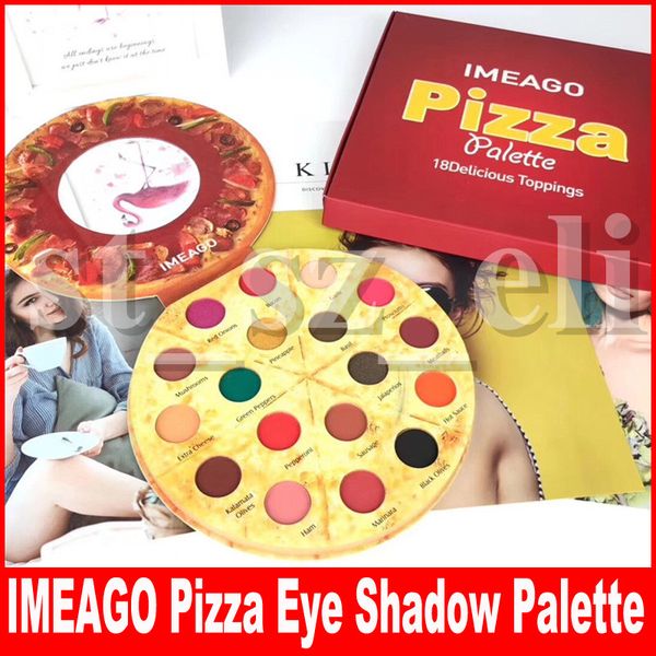 

imeago pizza 18 color eye shadow palette 18 delicious ings matte shimmer containing brushes bronzers palette blush
