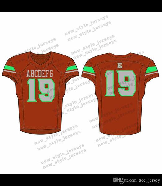 

53Men 2019 Youth Football Jerseys Army Green Wine Red Embroidery Logos Stitched Custom Any name Any number Jerseys