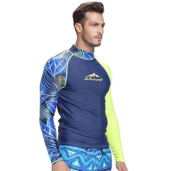 

surf rashguard men swim shirts uv protect rash guard long sleeve swimsuit fitness swimwear tshirt for man swimming diving suit