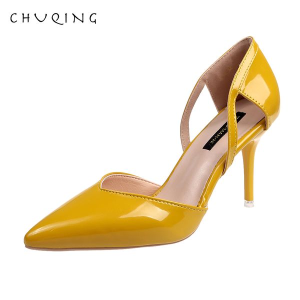 

chuqing classic stiletto high heel pointed shoes sandals women, Black