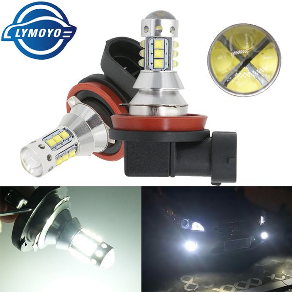 

2pcs car h3/9005/9006/h8/h11/p13w/h4/h7/h16/881/h1 16smd led with cree chips fog lamp 80w 16led tail lights drl fog light bulb