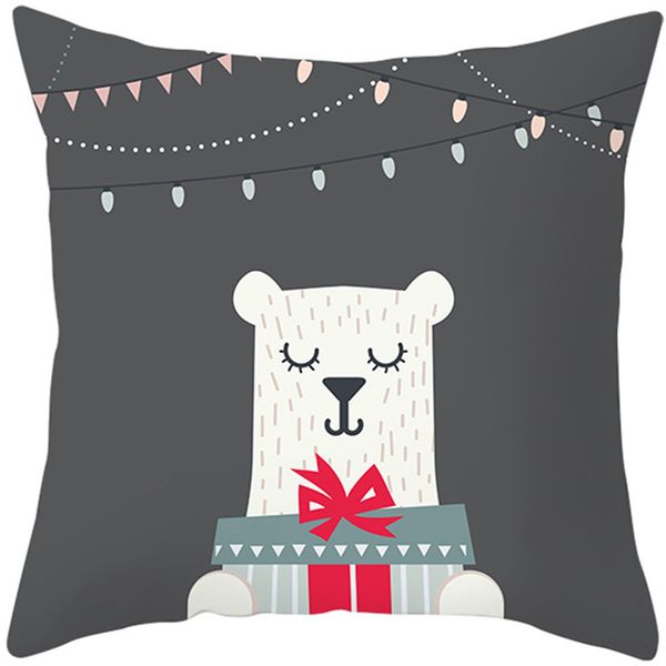 

зима животных шаблон подушка обложка рождественский фестиваль стиль подушка обложка главная sofa автомобилей декоративные бросьте наволочку