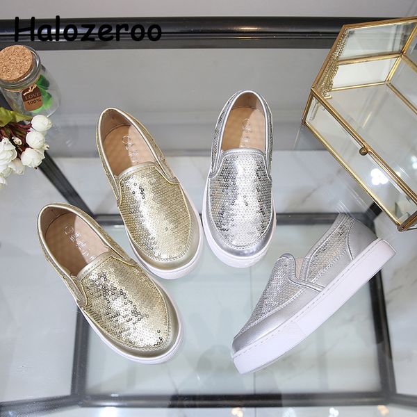 

autumn kids bling casual sneakers baby boys slip on shoes children brand sport sneakers girls mesh fashion trainers new, Black