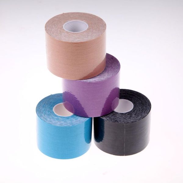 

1 roll 5mx5cm sports tape muscles care cotton adhesive muscle therapeutic tapes sports safety protection band