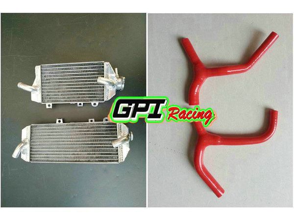 

gpi aluminum radiator + hose for kx450f kxf450 2016 2017 2018 kxf 450 16 17 18