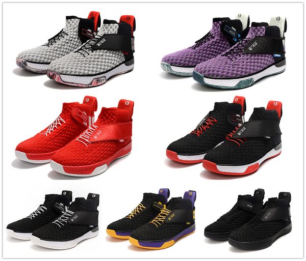 

luxury designer brand cushion zoom unvrs basketball shoe mens designer sports sneakers flyease system black red grey men trainer with box