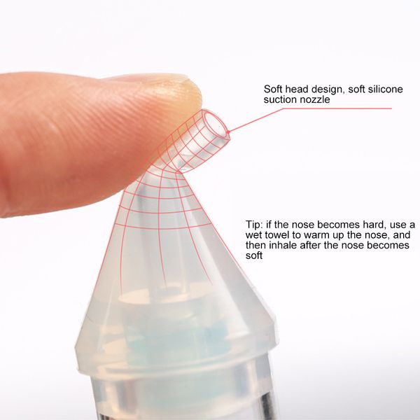 

congestion nose cleaner nasal aspirator infant silicone hygienic portable for baby soft tip newborns vacuum sucker anti backflow