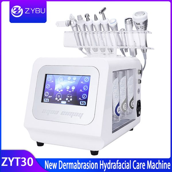 

9 in 1 hydra dermabra ion water hydra jet peel blackhead remover water microdermabra ion hydrofacial rf lift kin rejuvenation machine