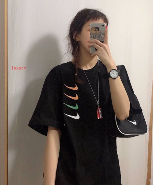 

2020 mens designer t shirts men women breathable loose shorts sleeves printed luxury brand fashion tees shorts, White;black