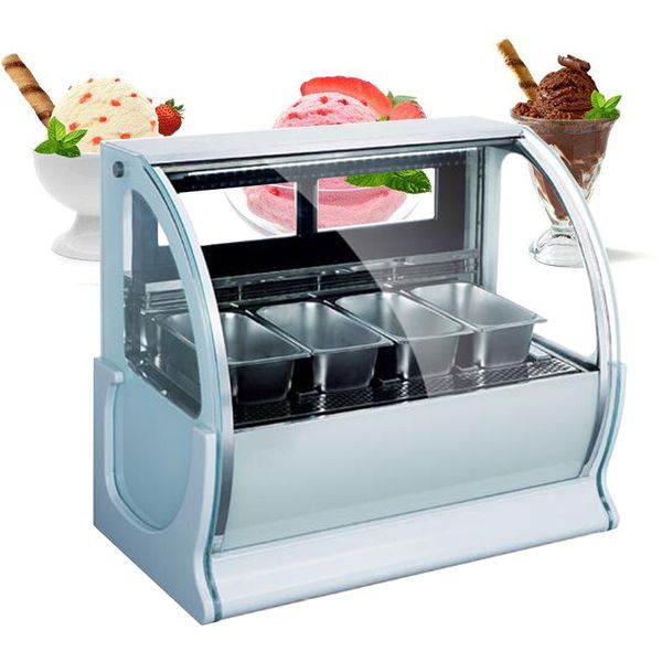 armário de exposição comercial congelador defogging sorvete 220V alta qualidade Ice cream freezer por franquia loja de sorvete