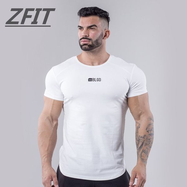 

2019 new sports shirt men fitness rashgard mens running t shirt male sportswear crossfit gym t men slim fit shirts, Black;red