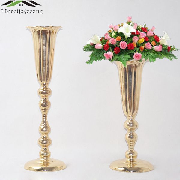 Flowers Floor Vases Tabletop Vase Metal Wedding Flower Vase Stand